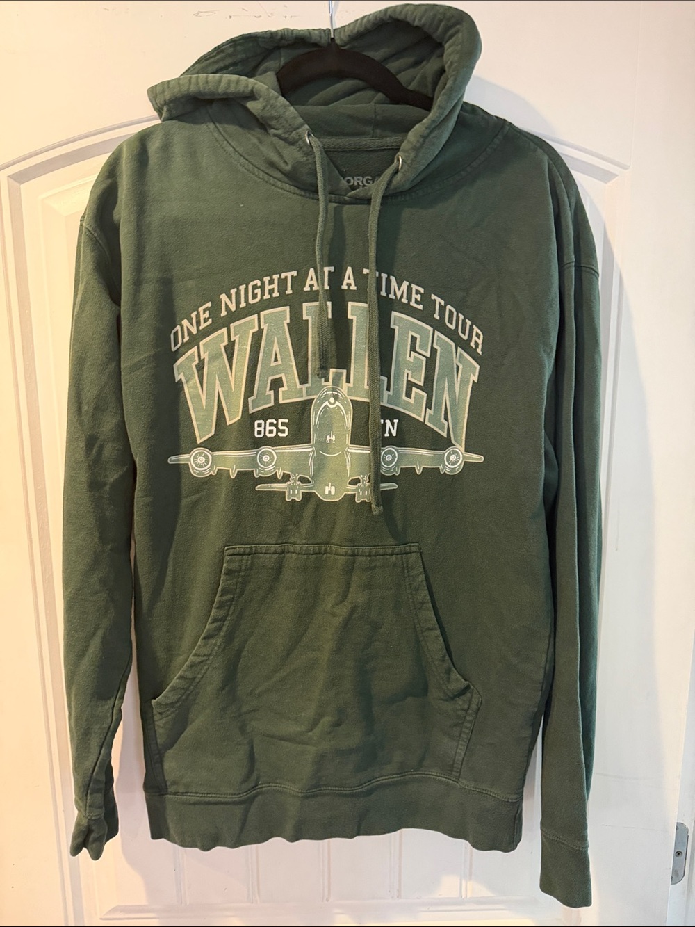 Morgan Wallen Green Graphic Hoodie - One Night At A Time Tour